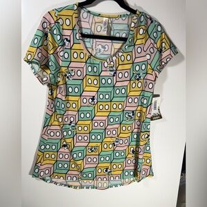 LuLaRoe Classic T Mickey Mouse Disney Geometric Short Sleeve Top